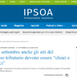 Dal 1° settembre anche gli atti del processo tributario devono essere “chiari e sintetici”