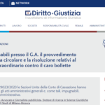 Sono impugnabili presso il G.A. il provvedimento direttoriale, la circolare e la risoluzione relativi al contributo straordinario contro il caro bollette (nota a Cass. SSUU 29023/2023)